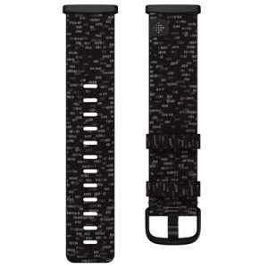 Fitbit Wristband Large Woven Charcoal - Versa 3/sense